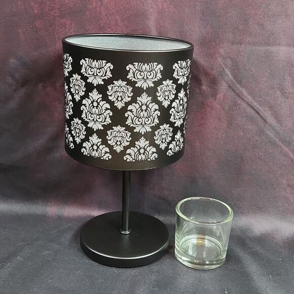 🩵NIB Partylite Black Boudoir Tealight/Votive Candle Lamp - Picture 12 of 16